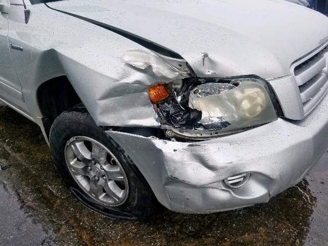 JTEDP21AX40014392 - 2004 TOYOTA HIGHLANDER GRAY photo 9