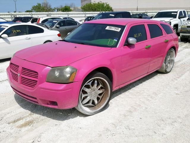 2D4FV48T25H680247 - 2005 DODGE MAGNUM SE PINK photo 2