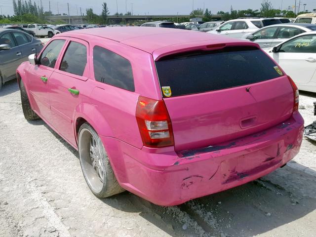 2D4FV48T25H680247 - 2005 DODGE MAGNUM SE PINK photo 3