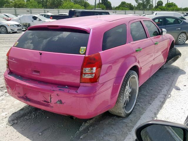 2D4FV48T25H680247 - 2005 DODGE MAGNUM SE PINK photo 4