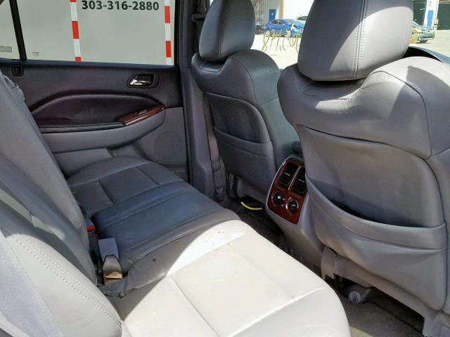 2HNYD18954H541685 - 2004 ACURA MDX TOURIN GRAY photo 6