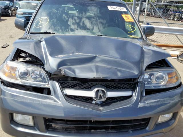 2HNYD18954H541685 - 2004 ACURA MDX TOURIN GRAY photo 7