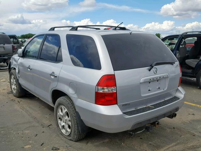 2HNYD18611H521094 - 2001 ACURA MDX TOURIN SILVER photo 3