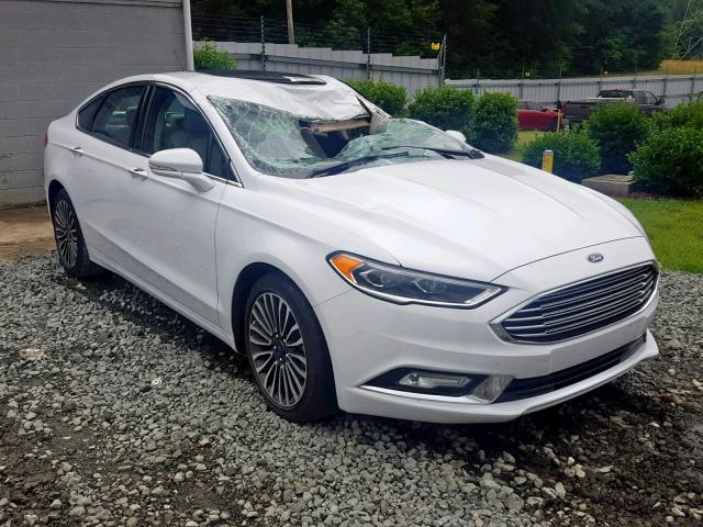 3FA6P0D96JR151236 - 2018 FORD FUSION TIT WHITE photo 1