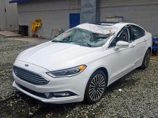 3FA6P0D96JR151236 - 2018 FORD FUSION TIT WHITE photo 2