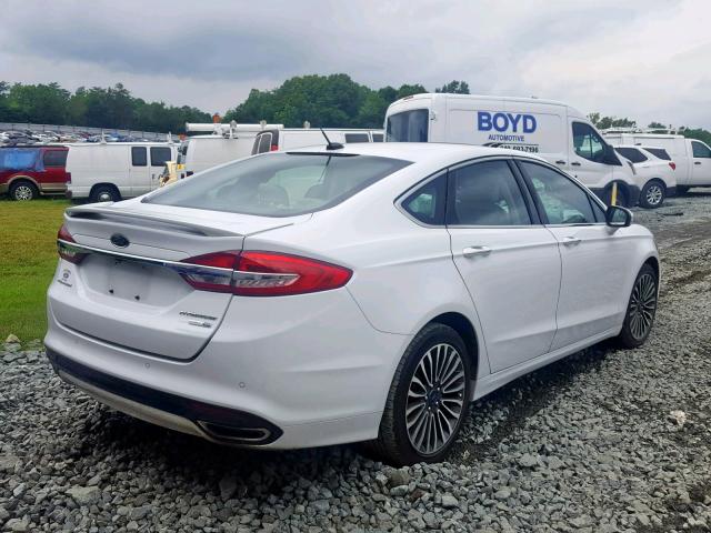 3FA6P0D96JR151236 - 2018 FORD FUSION TIT WHITE photo 4