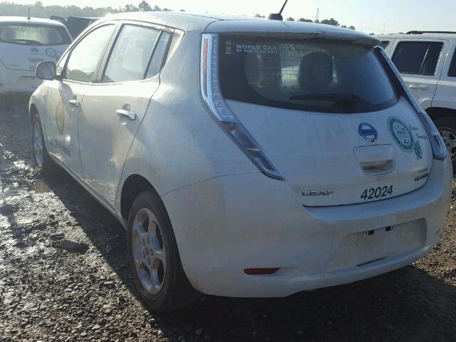 JN1AZ0CP6CT018124 - 2012 NISSAN LEAF SV WHITE photo 3