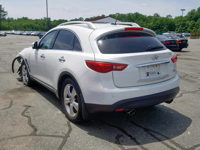 JN8AS1MW2BM732102 - 2011 INFINITI FX35 WHITE photo 3