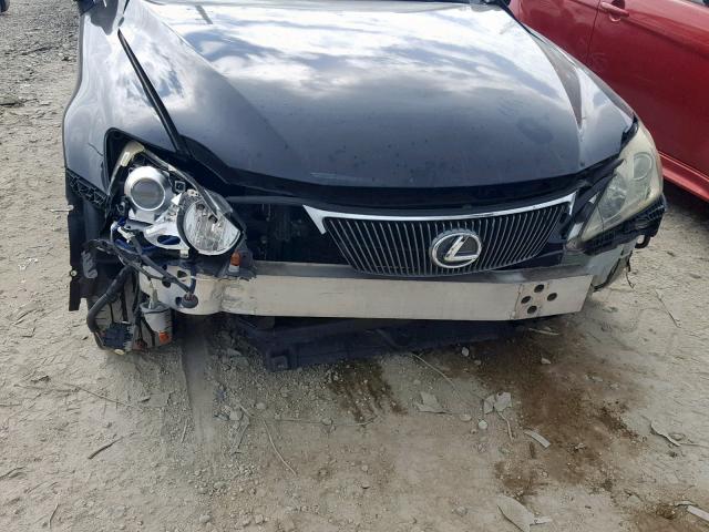 JTHBK262272050368 - 2007 LEXUS IS 250 BLACK photo 9