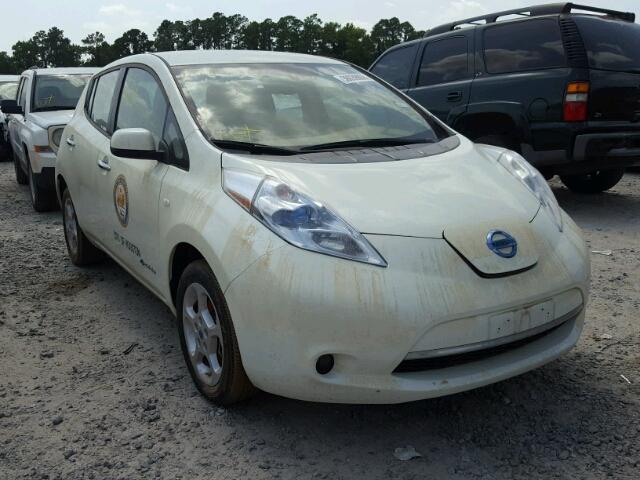 JN1AZ0CP0CT018166 - 2012 NISSAN LEAF SV WHITE photo 1