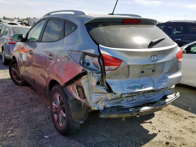 KM8JU3AG6FU068435 - 2015 HYUNDAI TUCSON LIM SILVER photo 3