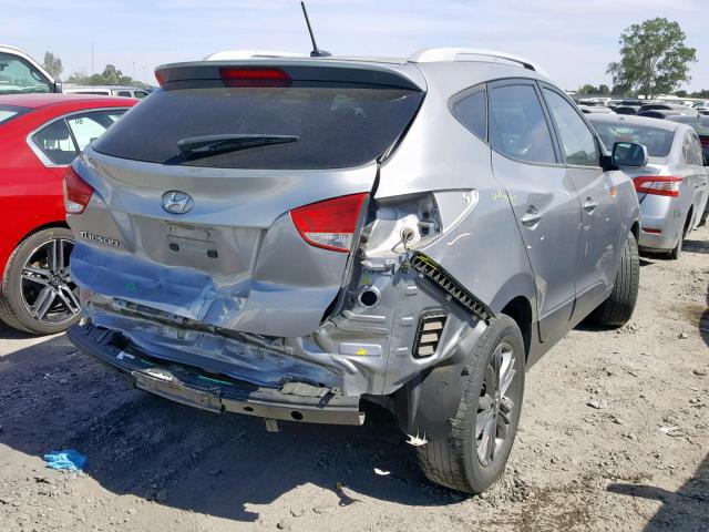 KM8JU3AG6FU068435 - 2015 HYUNDAI TUCSON LIM SILVER photo 4