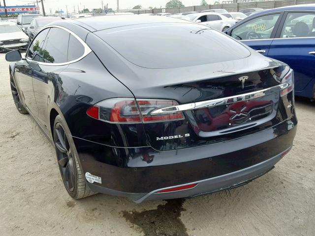 5YJSA1S11FF098712 - 2015 TESLA MODEL S 70 BLACK photo 3