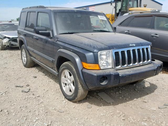 1J8HG48P47C578675 - 2007 JEEP COMMANDER BLUE photo 1