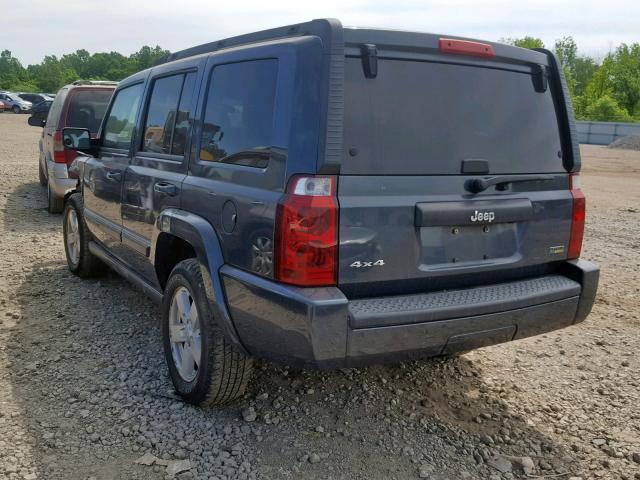 1J8HG48P47C578675 - 2007 JEEP COMMANDER BLUE photo 3