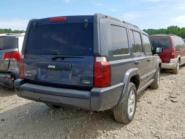 1J8HG48P47C578675 - 2007 JEEP COMMANDER BLUE photo 4