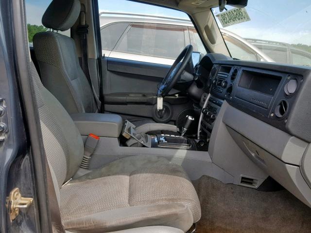 1J8HG48P47C578675 - 2007 JEEP COMMANDER BLUE photo 5