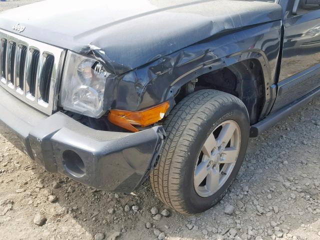 1J8HG48P47C578675 - 2007 JEEP COMMANDER BLUE photo 9