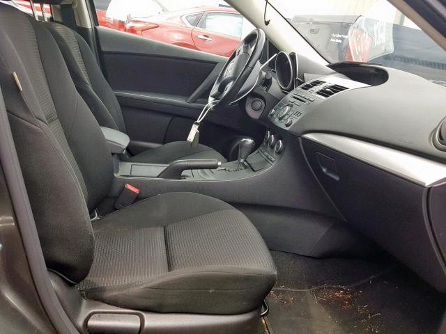 JM1BL1L72D1792893 - 2013 MAZDA 3 I GRAY photo 5