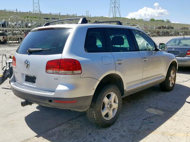 WVGBG77L75D015717 - 2005 VOLKSWAGEN TOUAREG 3. SILVER photo 4