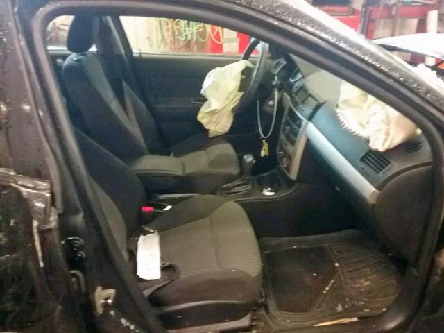 1G1AT58H497110887 - 2009 CHEVROLET COBALT LT BLACK photo 5