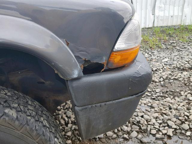 1D7HG48N54S752217 - 2004 DODGE DAKOTA QUA GRAY photo 9