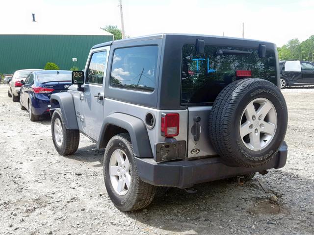 1C4AJWAG7FL511020 - 2015 JEEP WRANGLER S SILVER photo 3