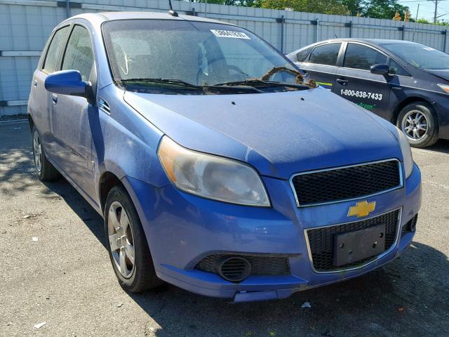 KL1TD66E29B623796 - 2009 CHEVROLET AVEO LS BLUE photo 1