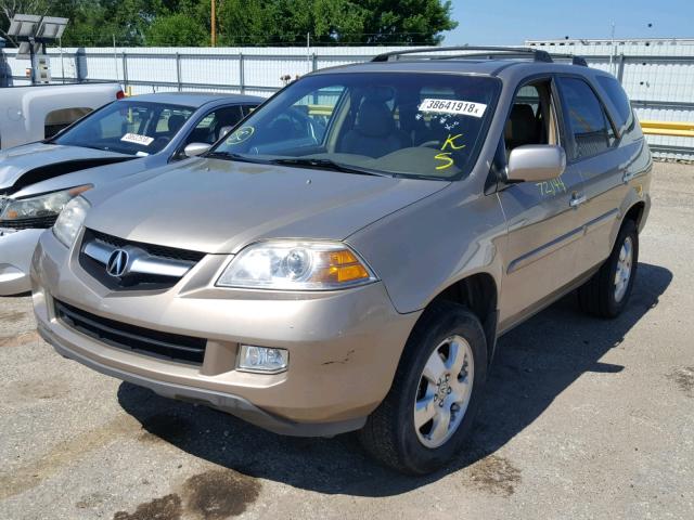 2HNYD18265H546348 - 2005 ACURA MDX TAN photo 2