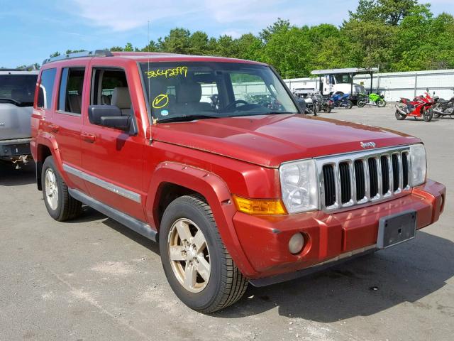1J8HG58N16C164594 - 2006 JEEP COMMANDER RED photo 1