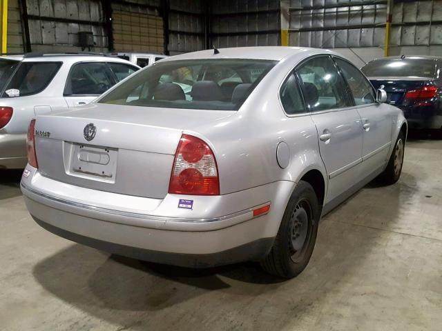 WVWMD63B23P391444 - 2003 VOLKSWAGEN PASSAT GL SILVER photo 4