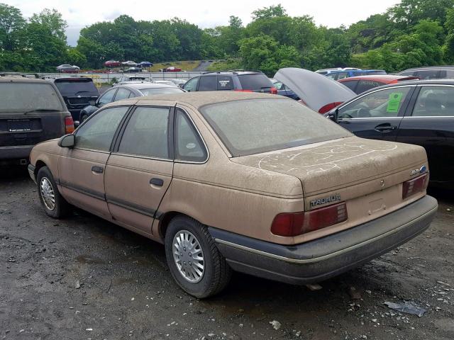 1FACP50U1MA251074 - 1991 FORD TAURUS L BROWN photo 3