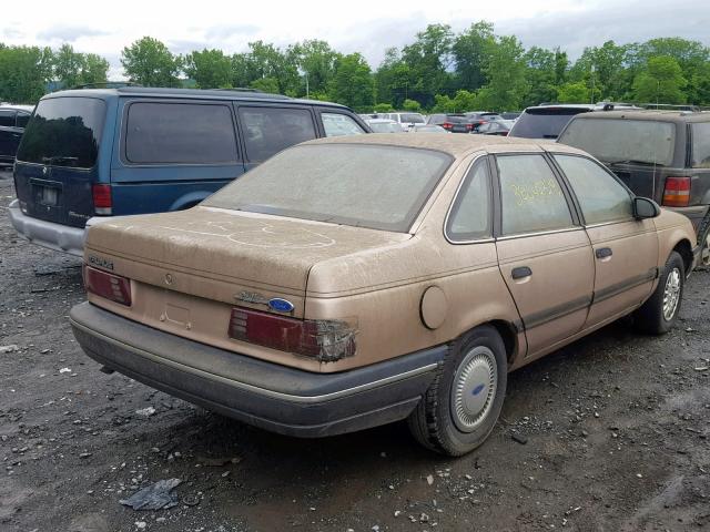 1FACP50U1MA251074 - 1991 FORD TAURUS L BROWN photo 4