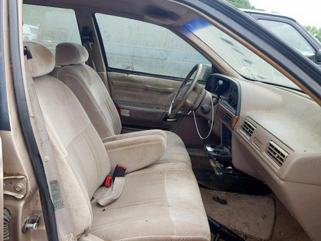 1FACP50U1MA251074 - 1991 FORD TAURUS L BROWN photo 5