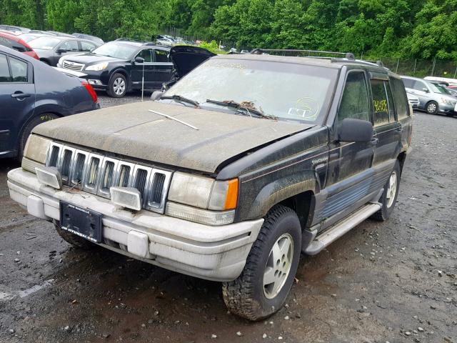 1J4GZ58SXSC591795 - 1995 JEEP GRAND CHER BLACK photo 2