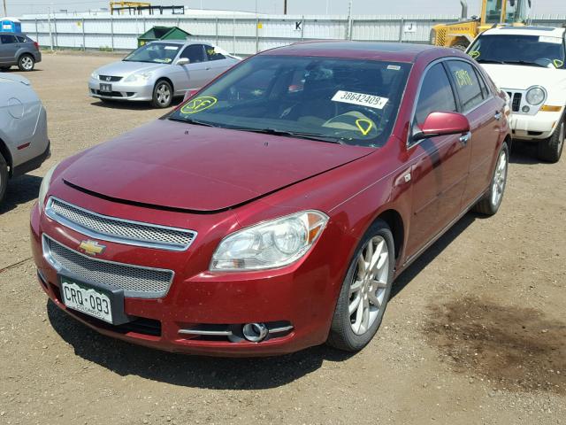 1G1ZK57768F241063 - 2008 CHEVROLET MALIBU LTZ მუქწითელი ფოტო 2