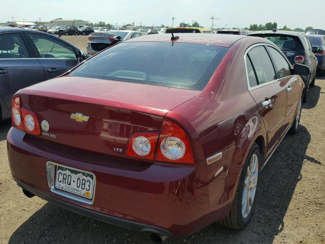 1G1ZK57768F241063 - 2008 CHEVROLET MALIBU LTZ მუქწითელი ფოტო 4