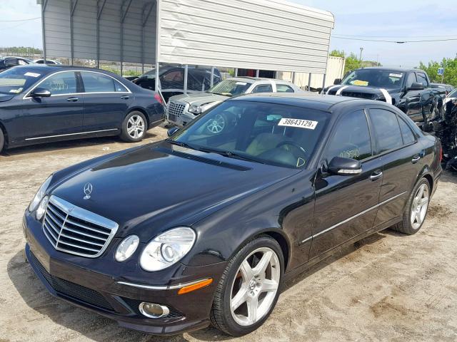 WDBUF56X97B032573 - 2007 MERCEDES-BENZ E 350 BLACK photo 2