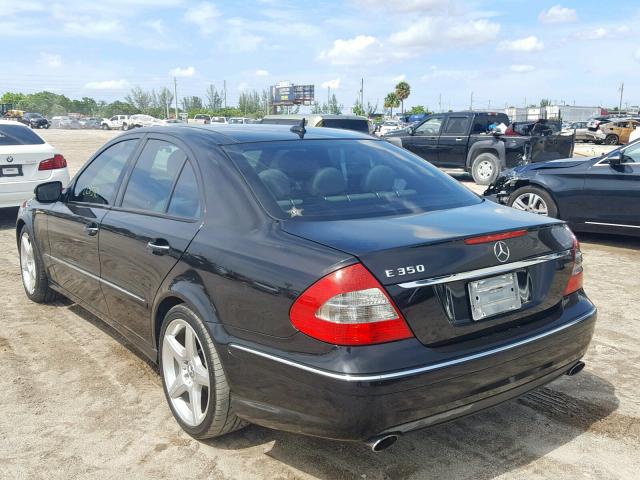 WDBUF56X97B032573 - 2007 MERCEDES-BENZ E 350 BLACK photo 3