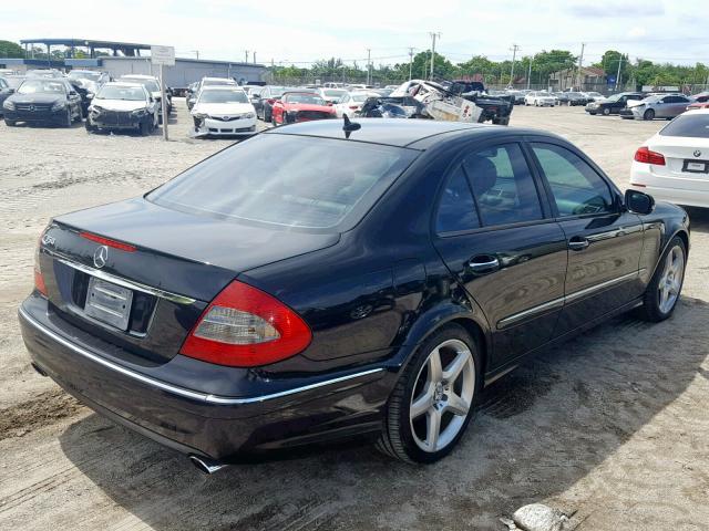 WDBUF56X97B032573 - 2007 MERCEDES-BENZ E 350 BLACK photo 4