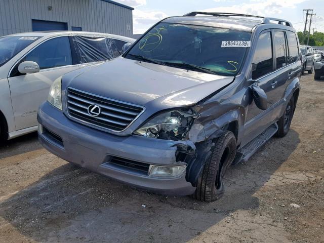 JTJBT20X130002169 - 2003 LEXUS GX470 BLUE photo 2