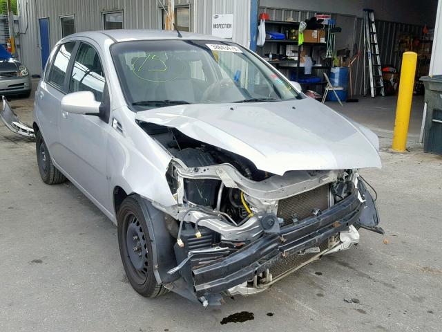 KL1TG66EX9B389379 - 2009 CHEVROLET AVEO LT SILVER photo 1