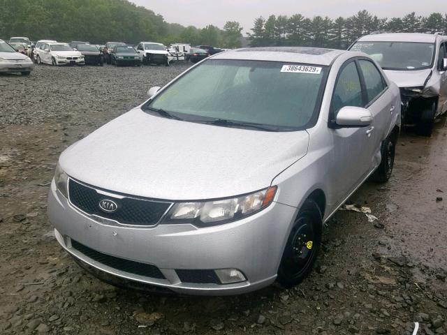 KNAFW4A35A5040911 - 2010 KIA FORTE SX SILVER photo 2