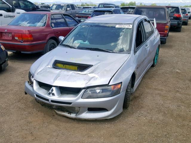 JA3AH86F43U124811 - 2003 MITSUBISHI LANCER EVO SILVER photo 2