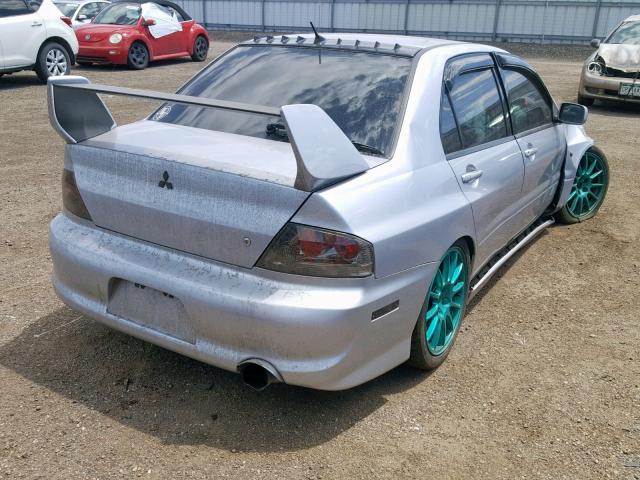 JA3AH86F43U124811 - 2003 MITSUBISHI LANCER EVO SILVER photo 4