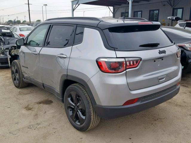 3C4NJCBB4KT649566 - 2019 JEEP COMPASS LA SILVER photo 3