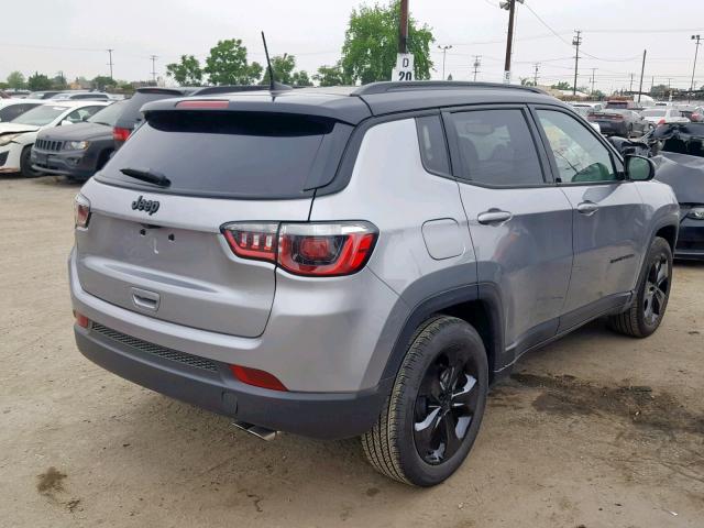 3C4NJCBB4KT649566 - 2019 JEEP COMPASS LA SILVER photo 4