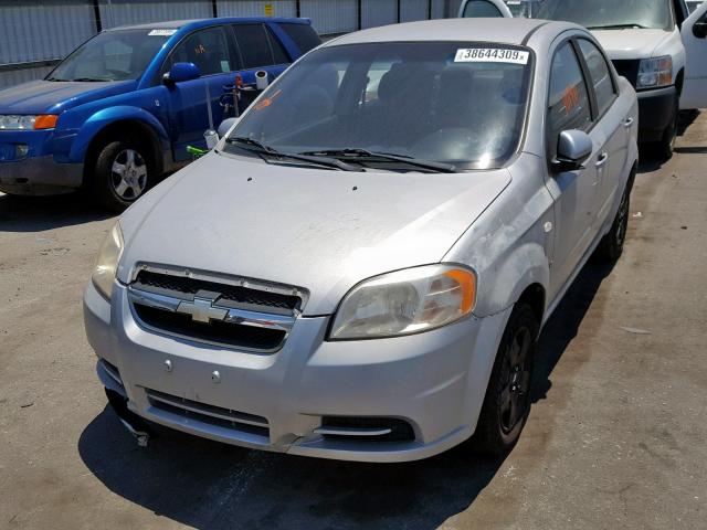 KL1TD56688B181012 - 2008 CHEVROLET AVEO BASE Gümüş foto 2