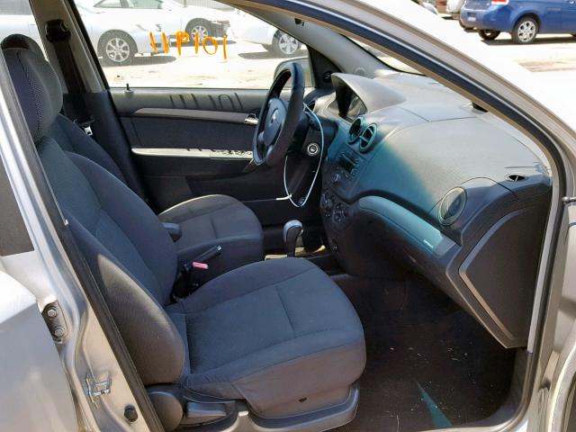 KL1TD56688B181012 - 2008 CHEVROLET AVEO BASE Gümüş foto 5