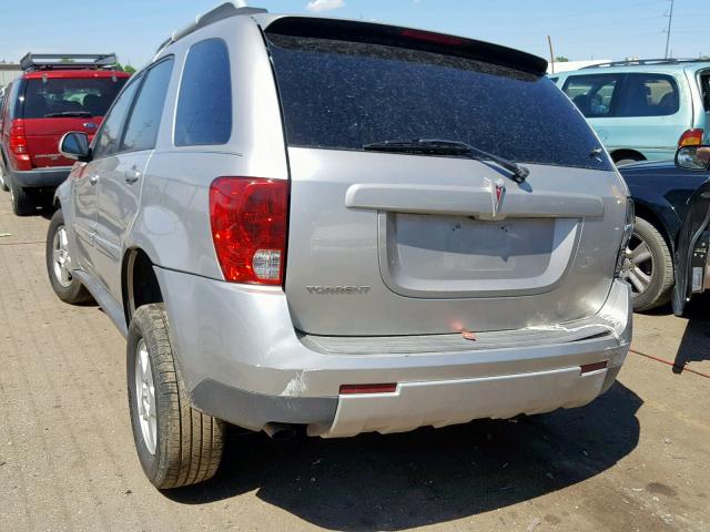 2CKDL63F376051207 - 2007 PONTIAC TORRENT SILVER photo 3